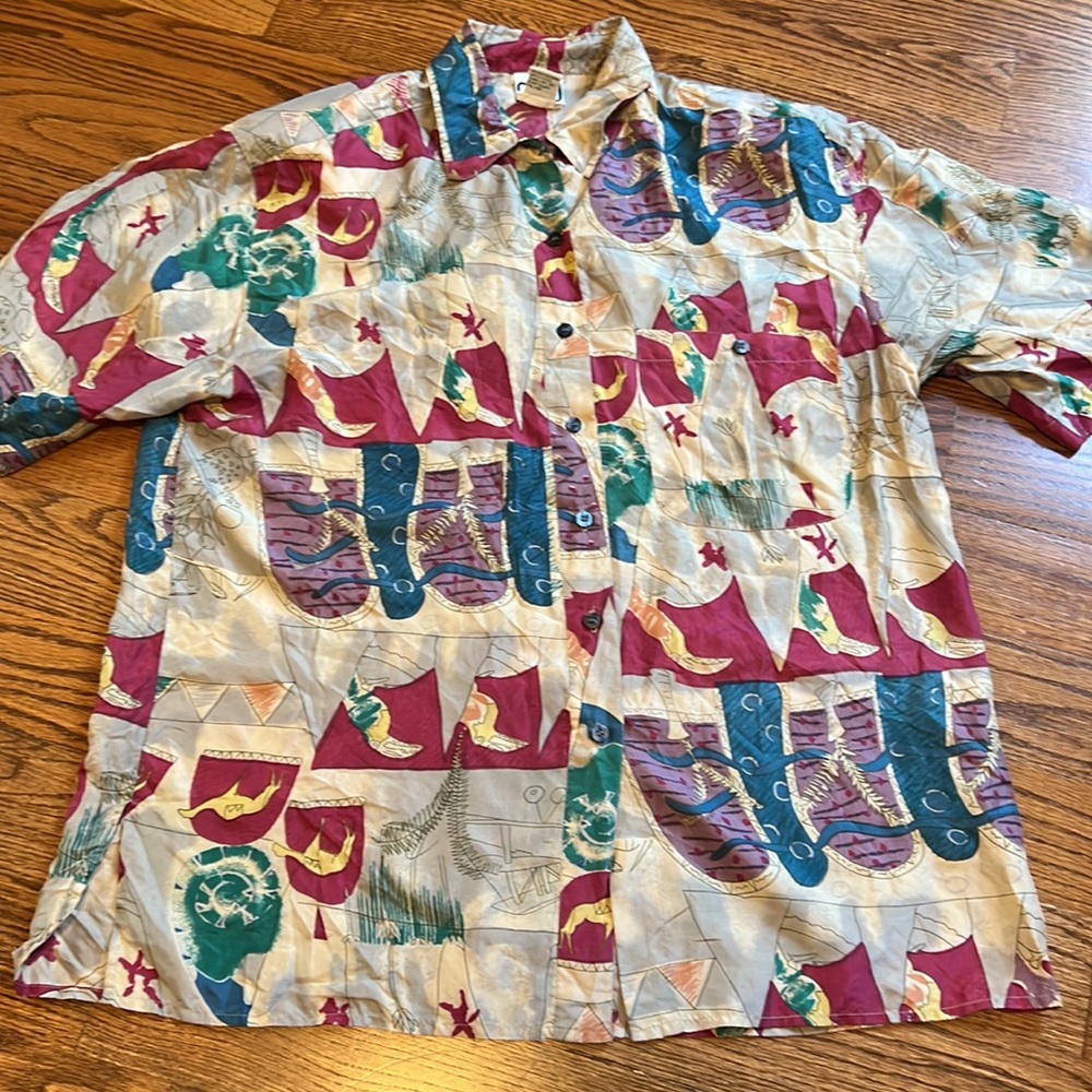 Colorful Patterned Women's Top